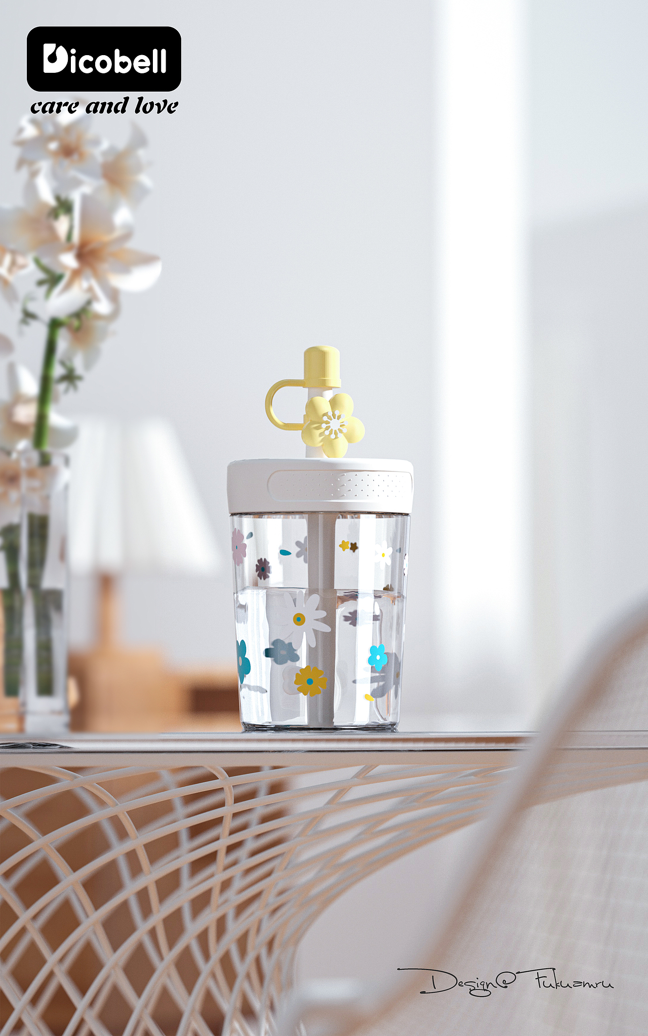 (Dicobell迪可贝儿晶透冷萃杯)花永生,爱永恒。