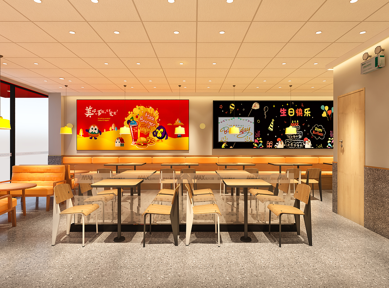 餐饮店面效果图施工图（图ZMzI3MDE5OTI4） - 酒店餐饮设计 - 站酷设计师SHU空间美学原创素材 - 站酷ZCOOL