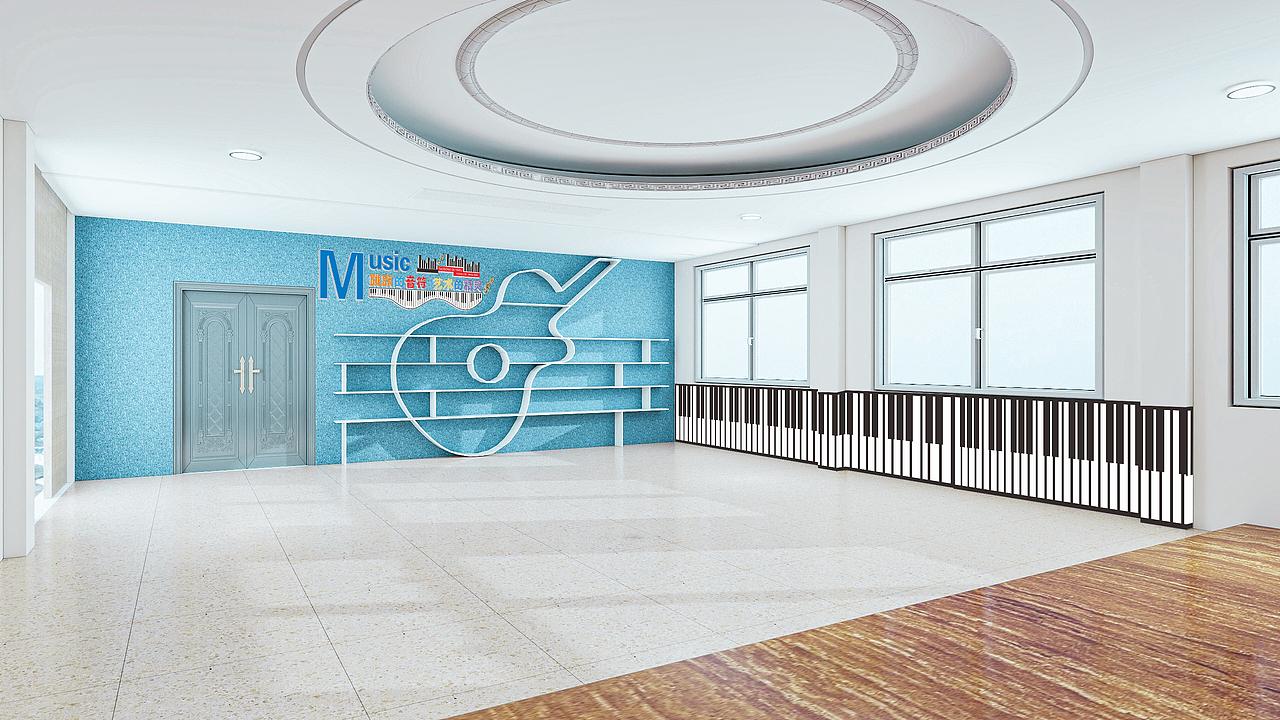 校园音乐美术教室方案（图ZMzQ4NTEwNTky） - 品牌 - 站酷设计师河岸君原创素材 - 站酷ZCOOL