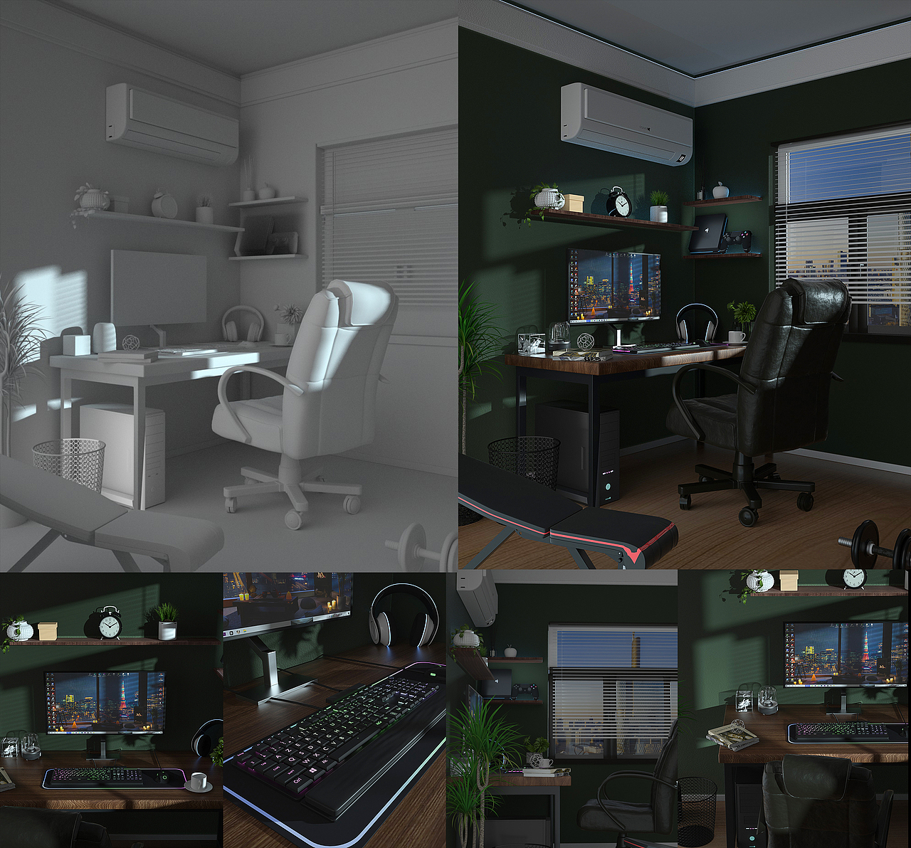 建模渲染*n（图ZMzIwNTY2ODE2） - 场景 - 站酷设计师小郑a学习原创素材 - 站酷ZCOOL