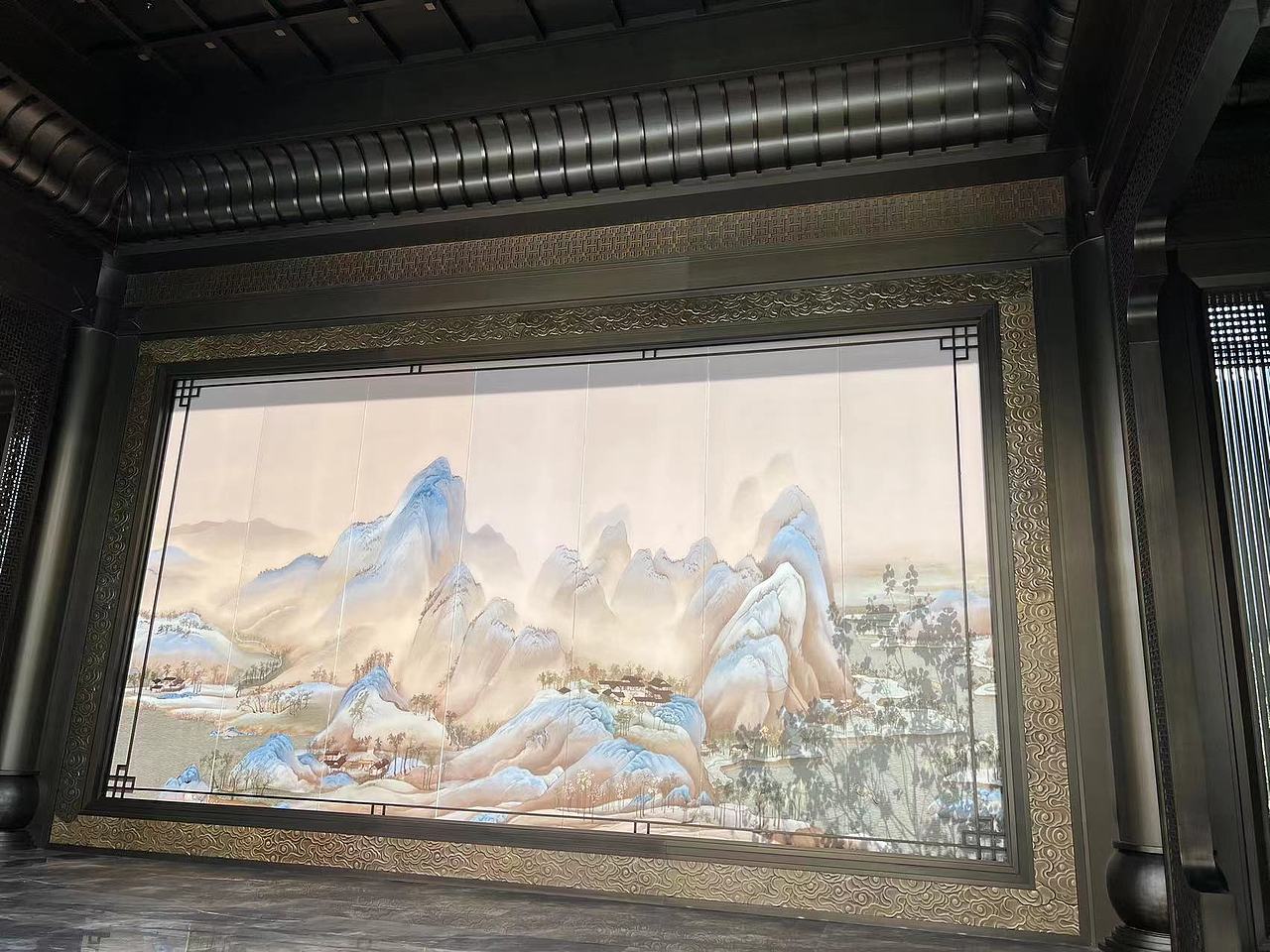 承接售楼部酒店大堂金属装饰工程 不锈钢包边吊顶