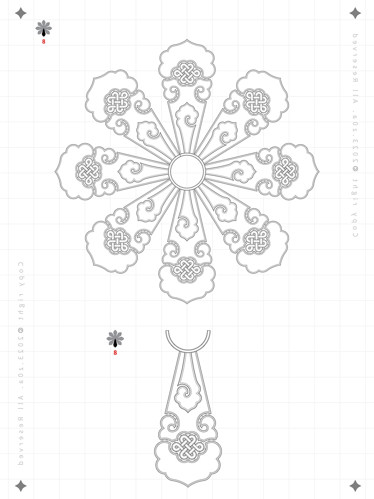 【z0a】传统服饰·云肩·结构及配色提取·学习资料（图ZMzYyODQyNTIw） - 传统/民族服饰 - 站酷设计师z0a_原创素材 - 站酷ZCOOL