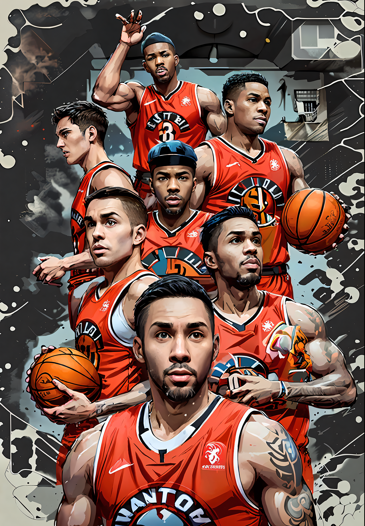 NBA#猛龙总冠军！（图ZMzQ2OTM3Mzc2） - 商业插画 - 站酷设计师Sean恩恩原创素材 - 站酷ZCOOL