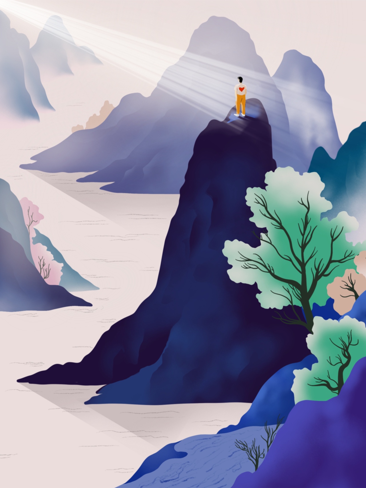父女情（图ZMzExMTg0OTY0） - 艺术插画 - 站酷设计师Herocean原创素材 - 站酷ZCOOL