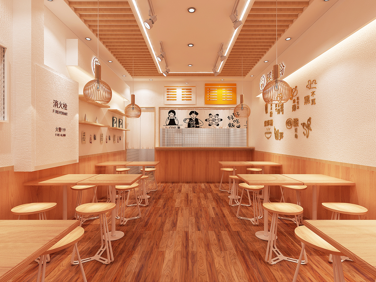 麻辣烫店螺蛳粉店（图ZMzAyODg5NTU2） - 酒店餐饮设计 - 站酷设计师星空工作室原创素材 - 站酷ZCOOL