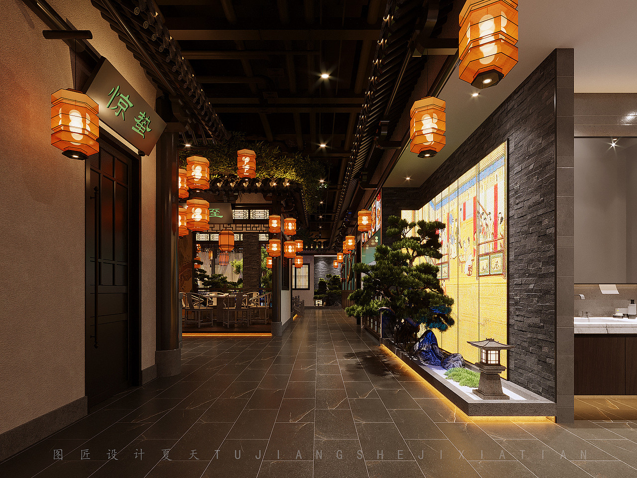 徽中式餐厅设计,永远相信东方美学!