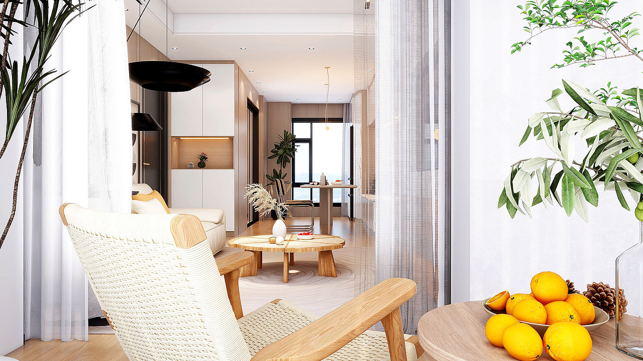 金地西湖春晓原木奶油风98㎡3房