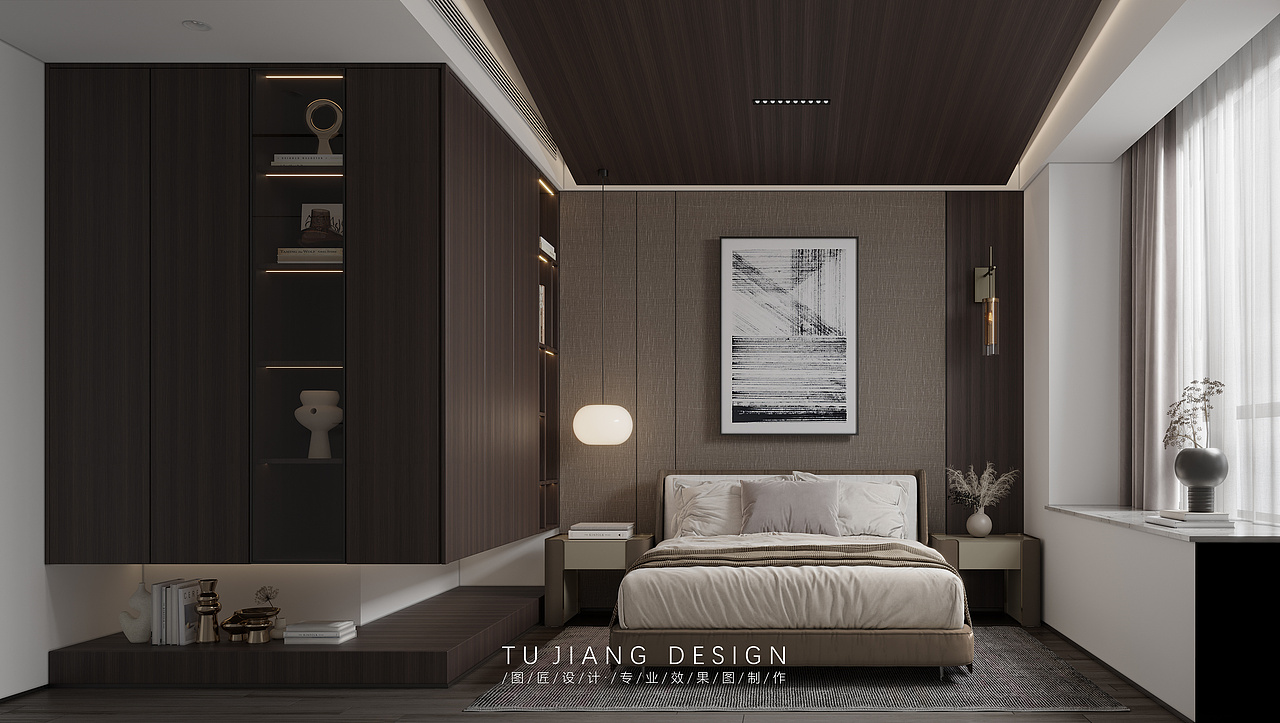 黑白灰的整体装修简洁明了，没有奢华的装饰或精美家具