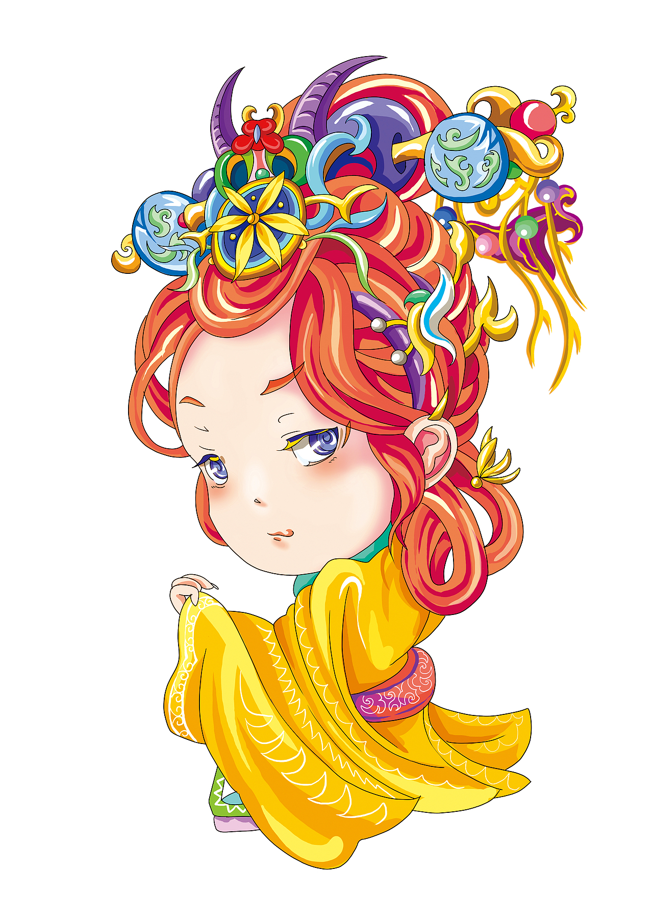 大同-皇后-IP（圖ZMzEwMDAwNTgw） - 商業(yè)插畫 - 站酷設(shè)計師陣雨與余原創(chuàng)素材 - 站酷ZCOOL