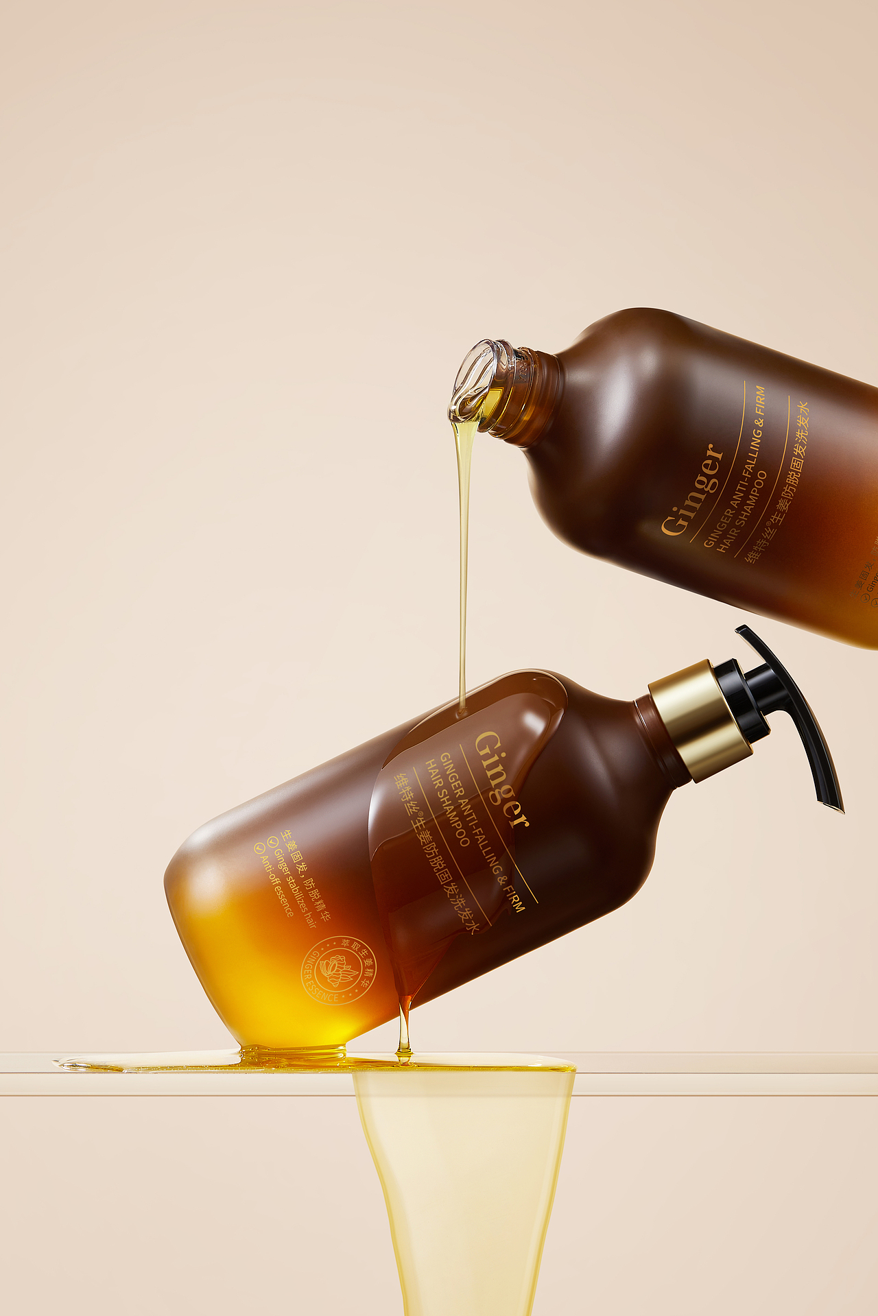 VETES 生姜防脱固发洗发水拍摄