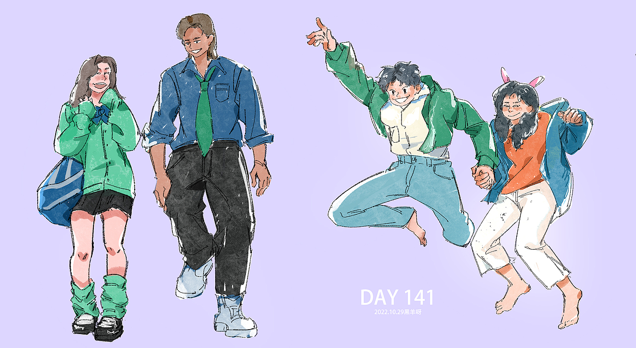 【人物隔日涂】101-172（图ZMzI2OTg4ODUy） - 创作习作 - 站酷设计师黑羊呀原创素材 - 站酷ZCOOL