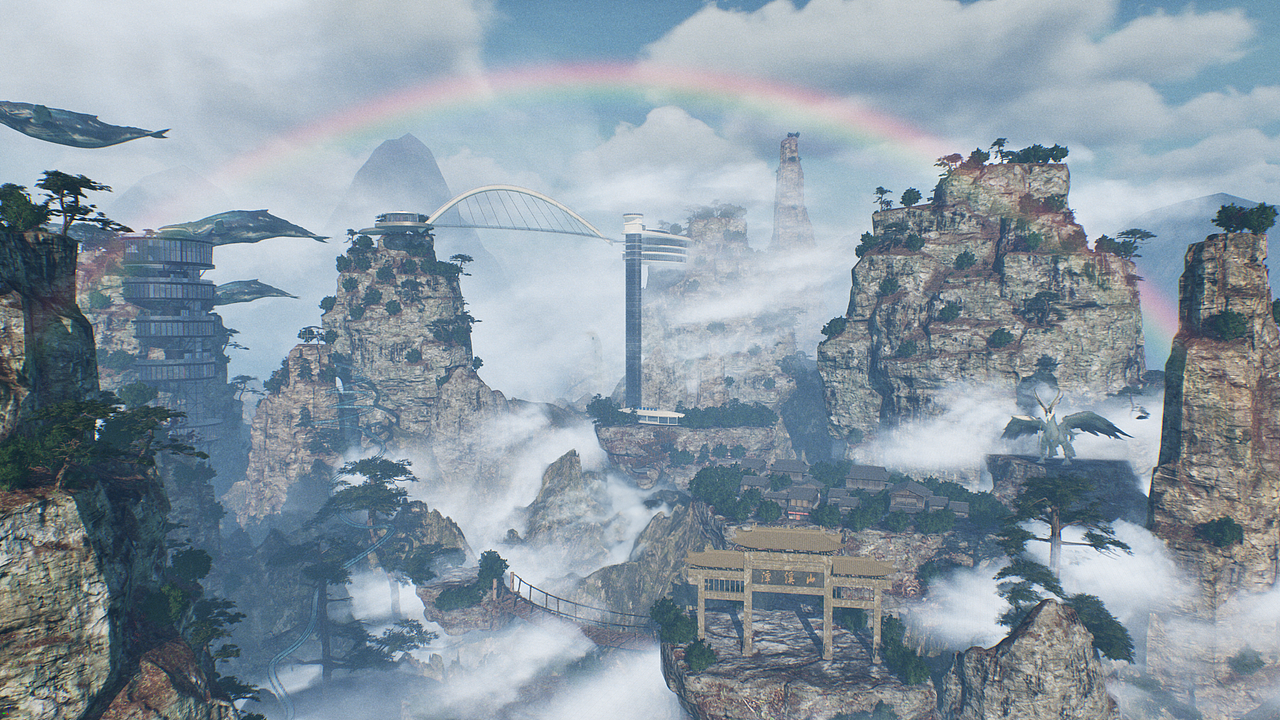 UE5/UE4山东淄博潭溪山数字景区