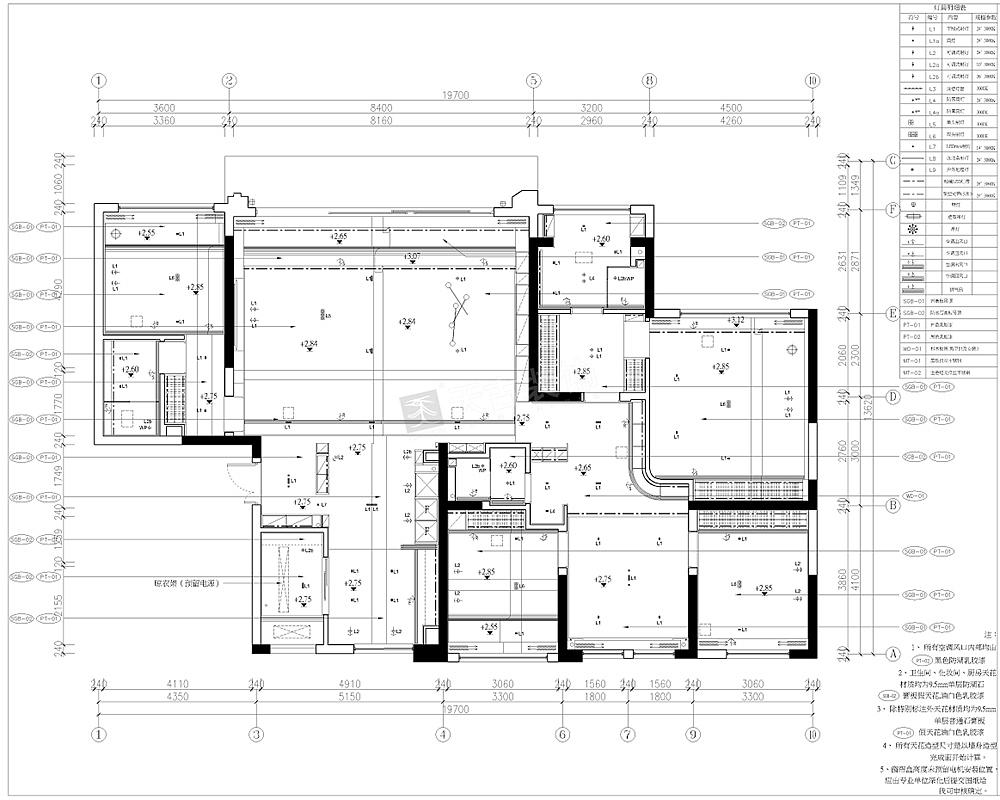 金辉中央铭著200平米大平层装修,极简风格设计