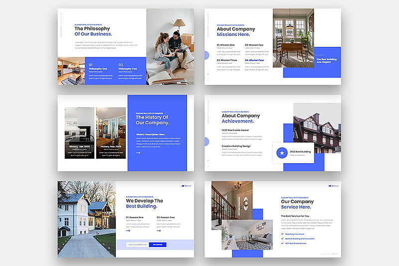 36页简约大气房地产项目介绍宣传PPT模板