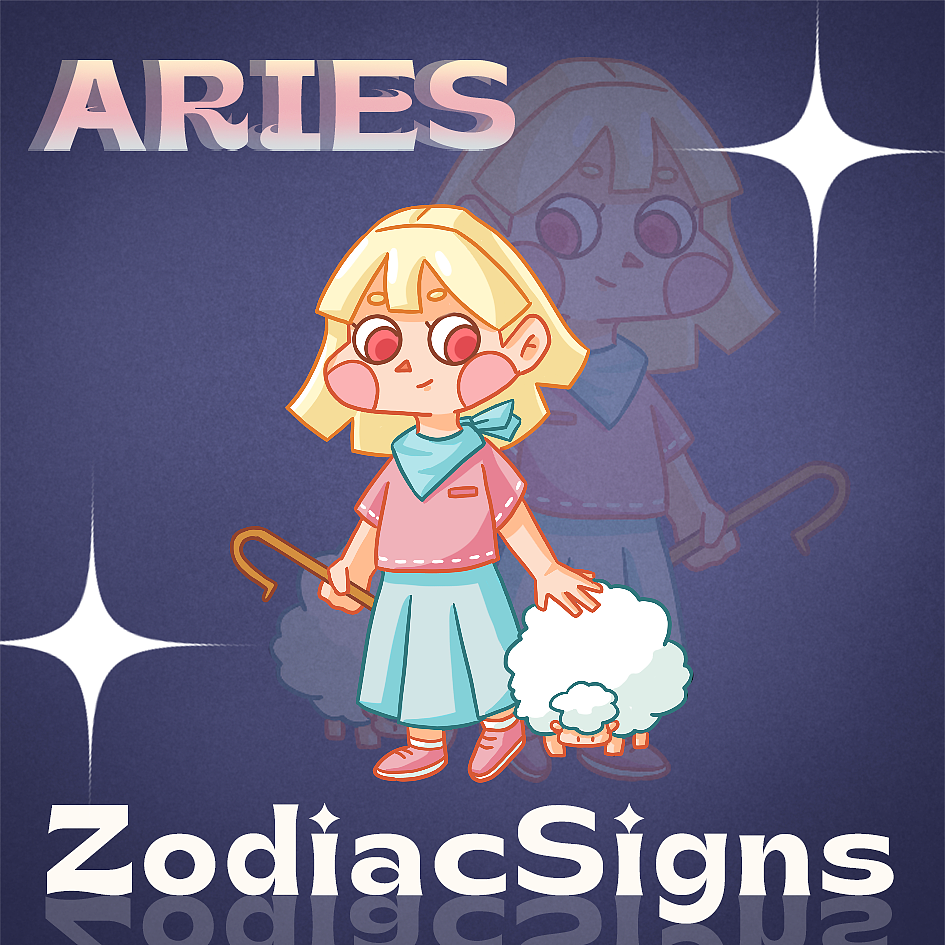 十二星座插画系列