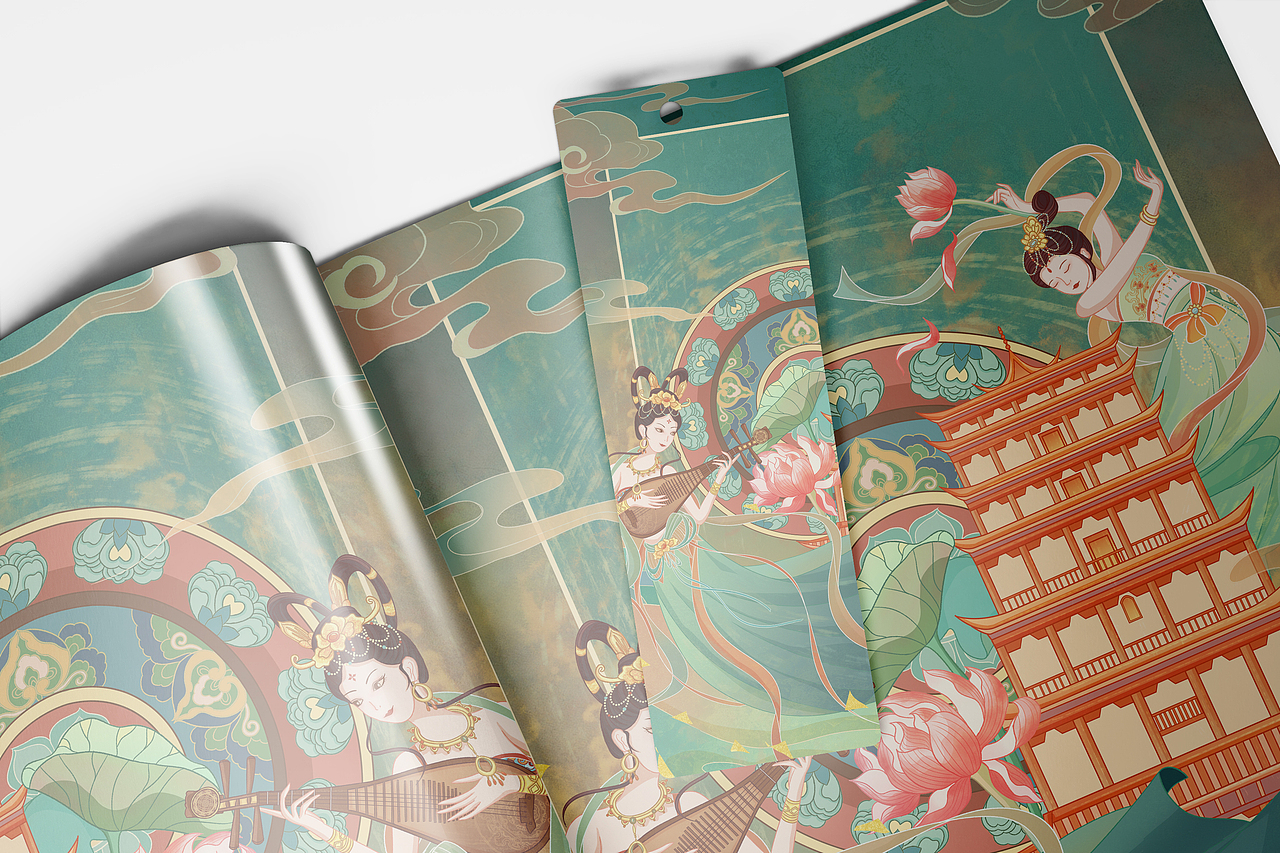 城市地标系列三 (敦煌-莫高窟)