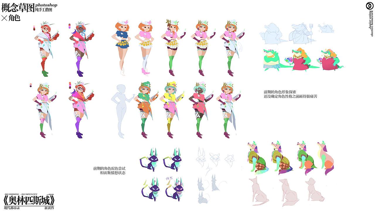 《奥林匹斯城》动漫概念设计（图ZMzQ1MzczNDk2） - 概念设定 - 站酷设计师新吉翁魔兽原创素材 - 站酷ZCOOL