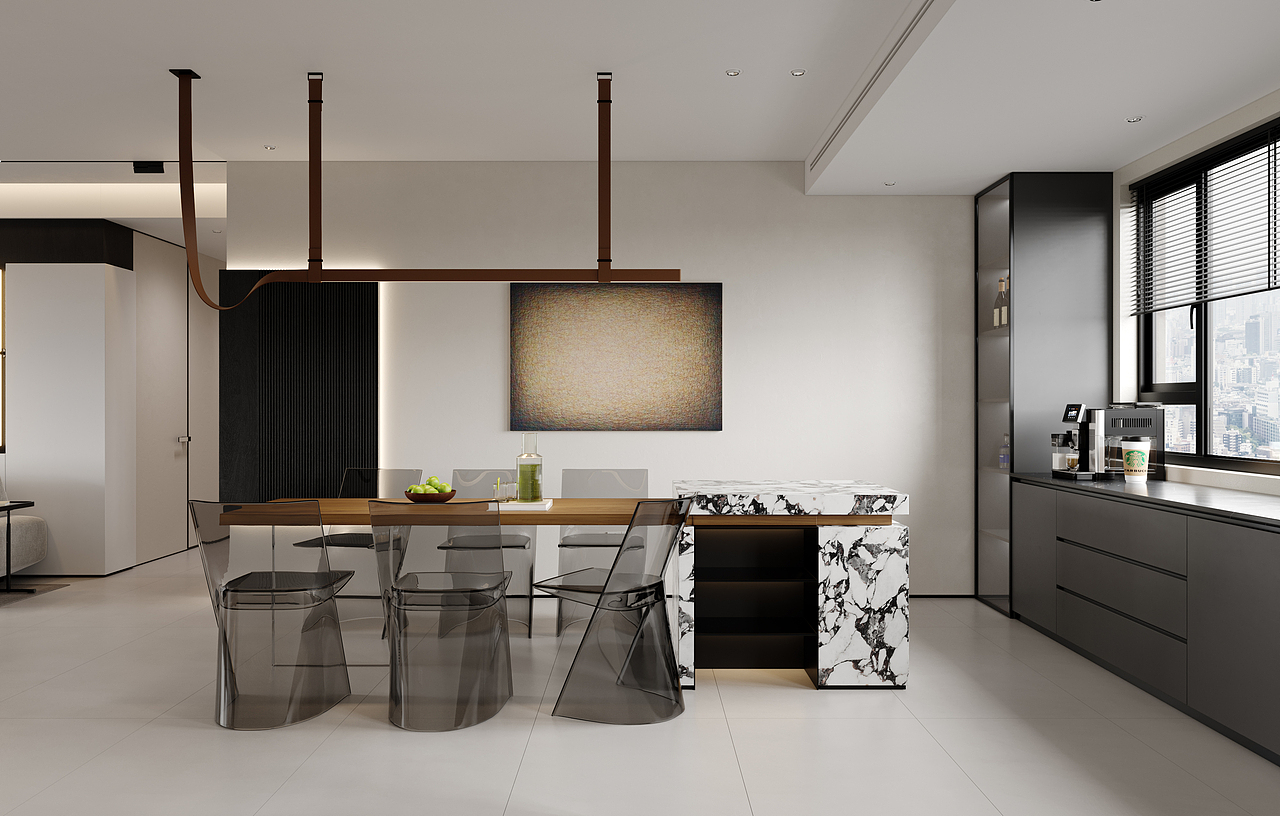 极简客厅 黑白灰客厅 简约客厅（图ZMzQ1MzE4MTA0） - 家装设计 - 站酷设计师痞老蟹原创素材 - 站酷ZCOOL