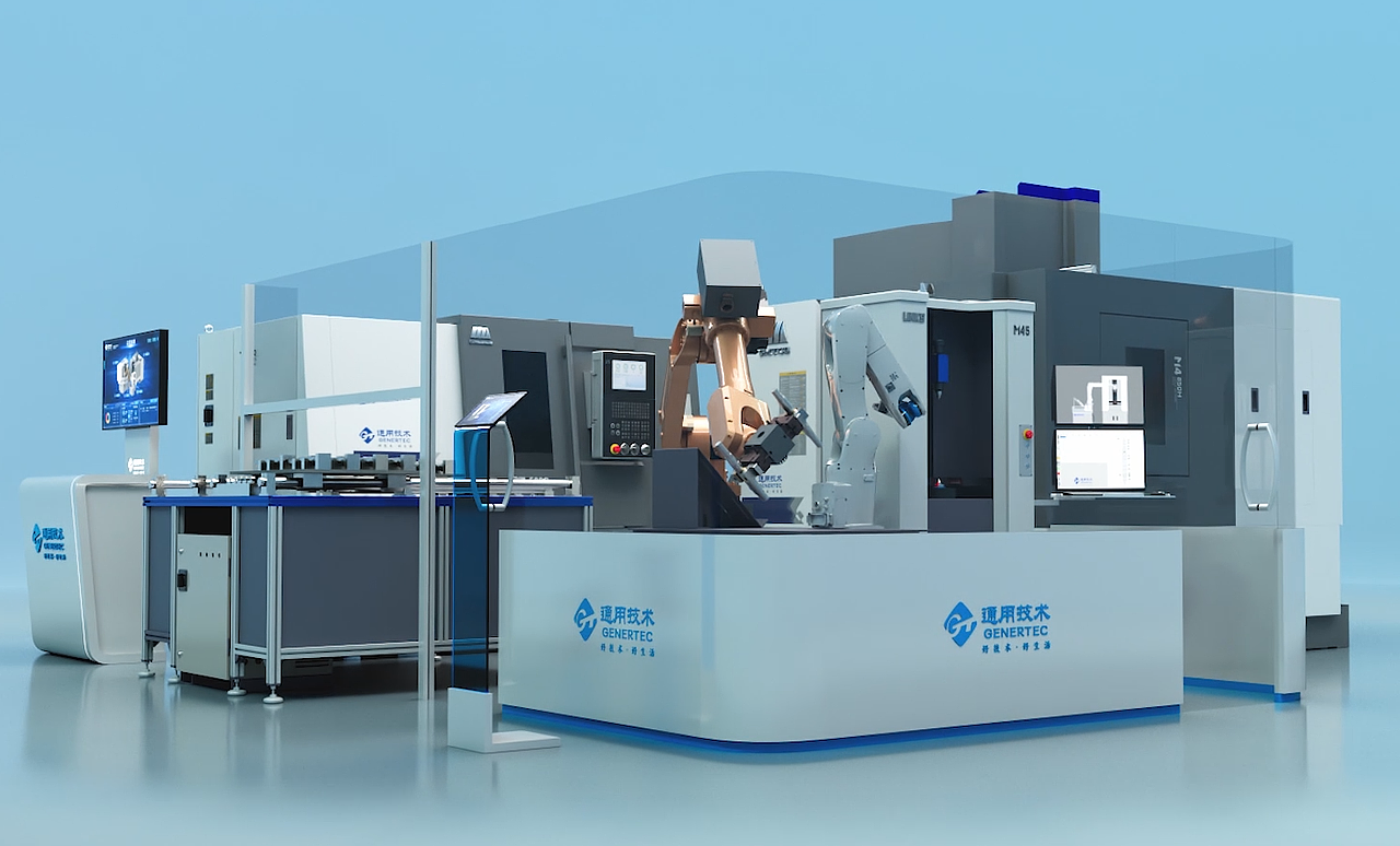 工业加工流程三维动画