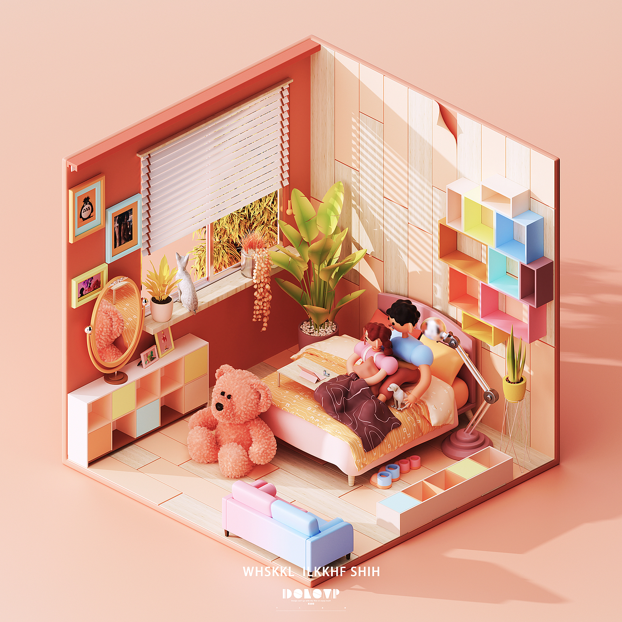 C4D+OC产品渲染表现-某童鞋的小房间设计（图ZMjk2MjcwMDMy） - 产品 - 站酷设计师某童鞋原创素材 - 站酷ZCOOL