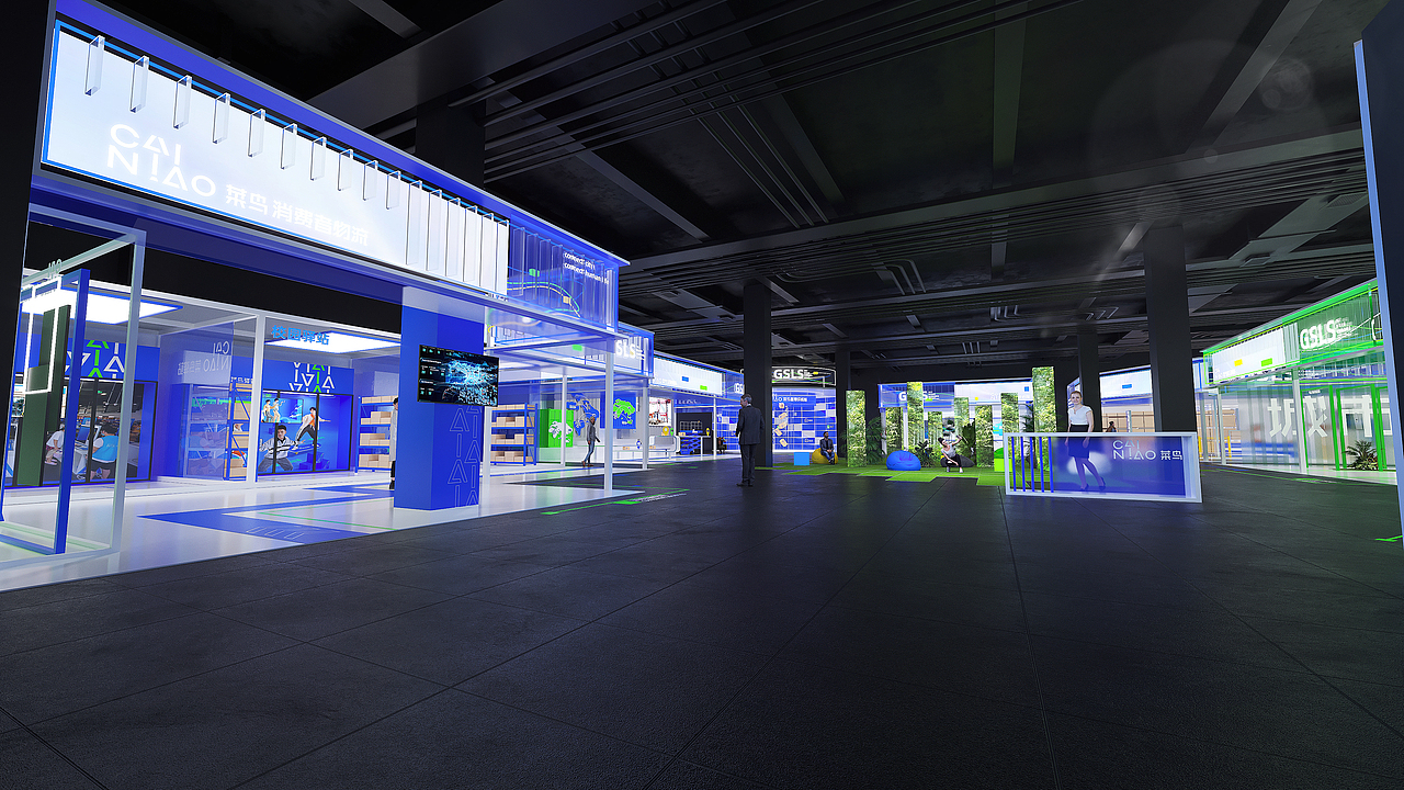 GSLS 2022菜鸟全球智慧物流峰会展区（图ZMzEyNjIyNDg0） - 建筑/空间 - 站酷设计师GOJIMI原创素材 - 站酷ZCOOL