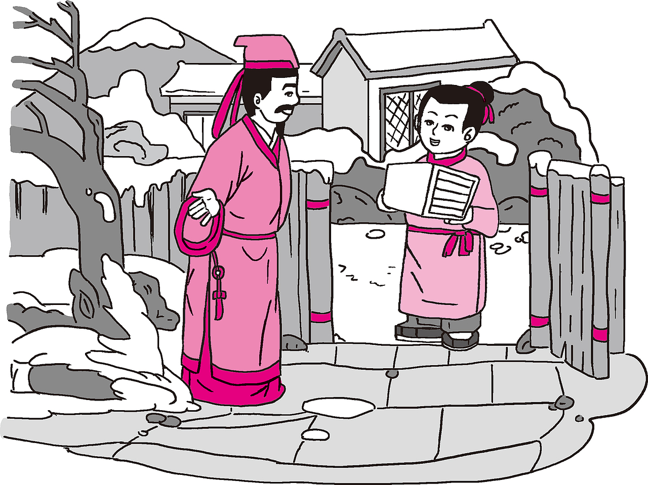 小学德育教材双色插画1（图ZMzM5MjQ5NjEy） - 儿童插画 - 站酷设计师ZPOOG原创素材 - 站酷ZCOOL