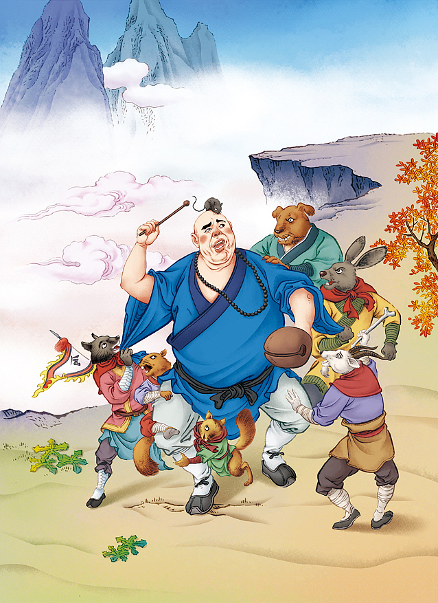 西游记（图ZMzI0MTc3MjY0） - 绘本 - 站酷设计师柏松插图原创素材 - 站酷ZCOOL