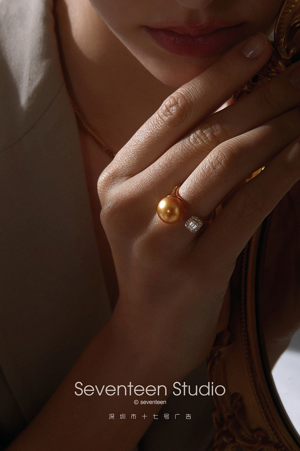 独立设计师品牌饰品珍珠黄金珠宝首饰摄影