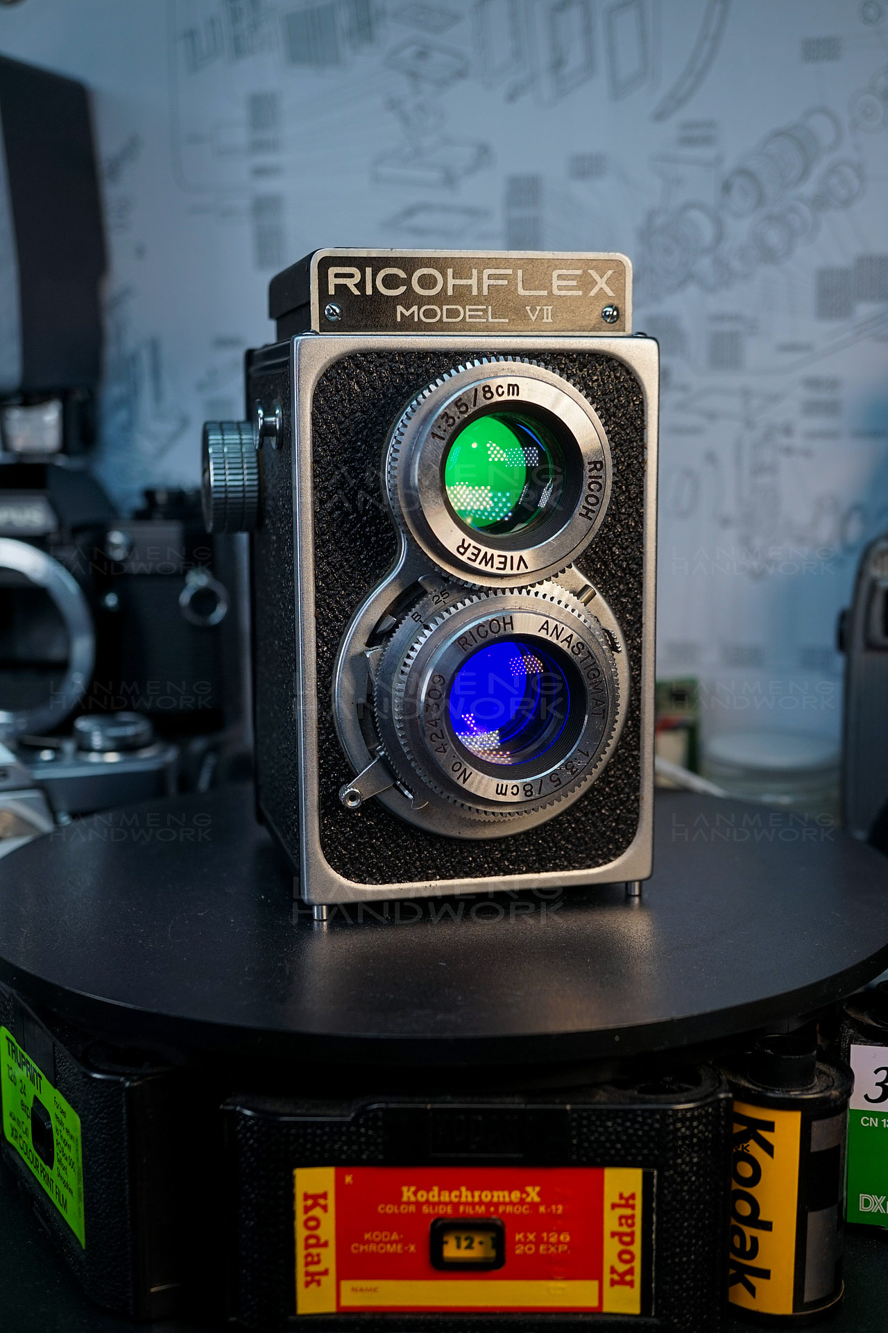 理光RICOHFLEX MODEL VII双反相机改灯桌面氛围灯（图ZMzQwNzg5MzUy） - 工艺品设计 - 站酷设计师蓝萌手作原创素材 - 站酷ZCOOL