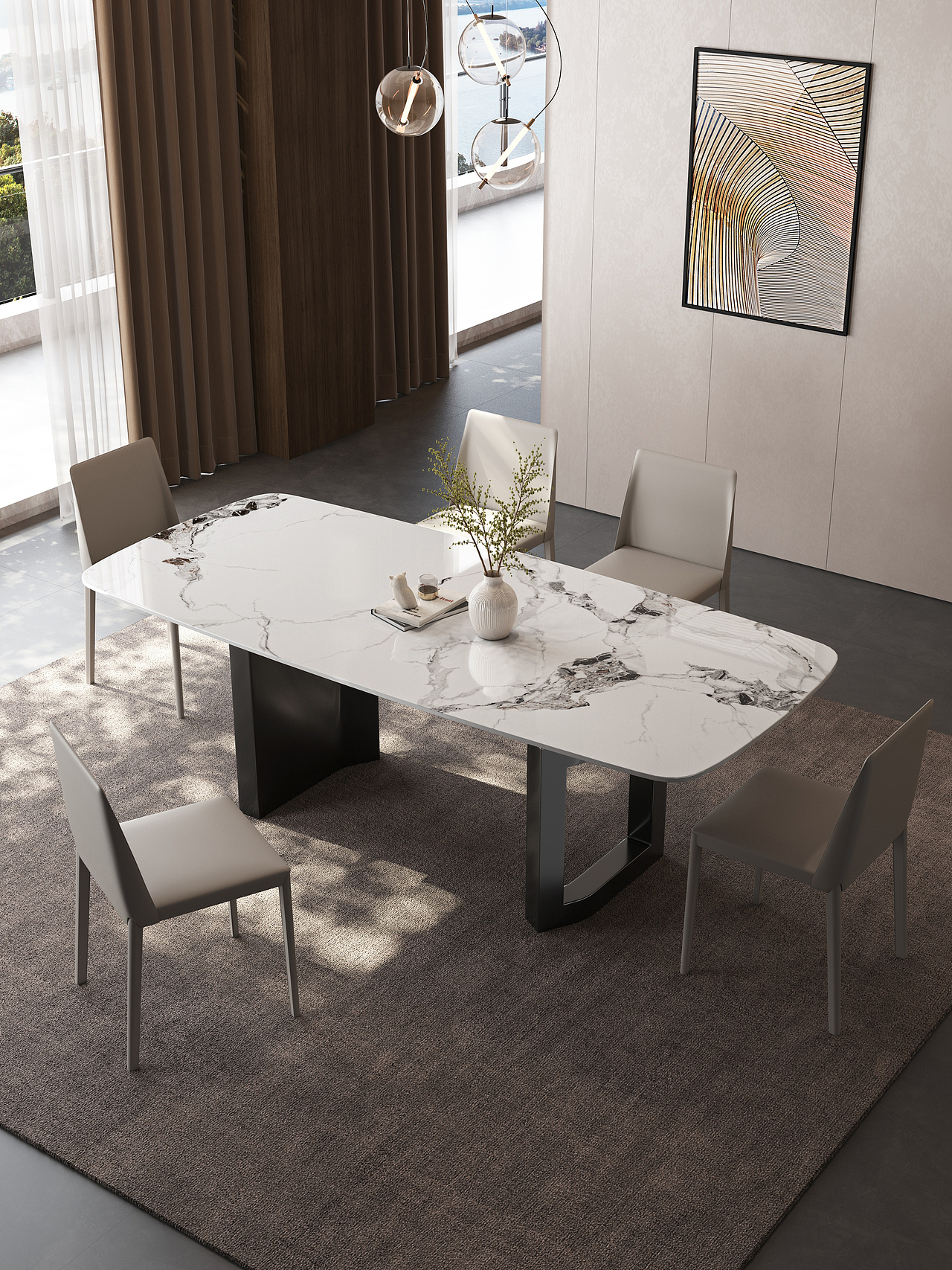 3D建模渲染沙发餐桌茶几电视柜亚马逊淘宝京东拼多多