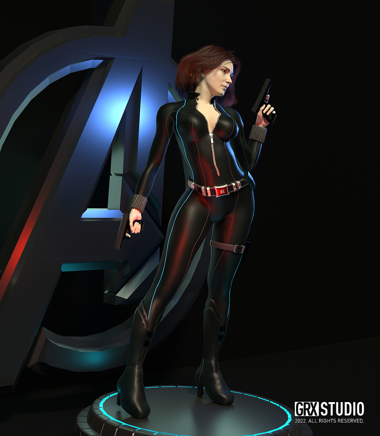 3D建模人物—黑寡妇