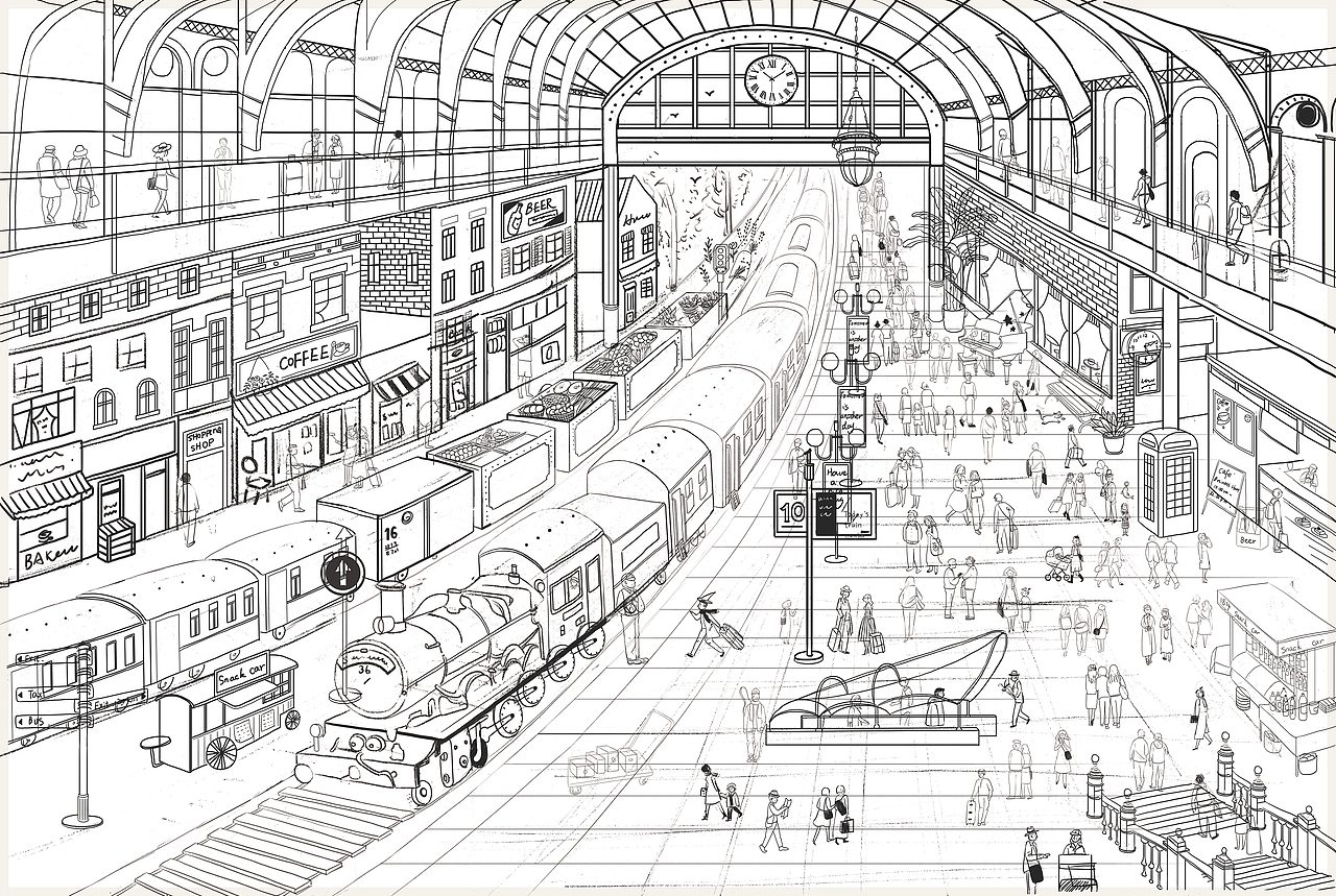 文创设计|《时间车站》1000片拼图