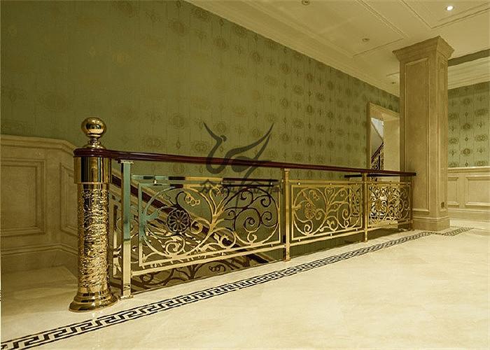 酒店大堂旋转铝艺楼梯 铝合金雕花护栏扶手厂家定制（图ZMzAyNzExODM2） - 其他工业/产品 - 站酷设计师艺术金属原创素材 - 站酷ZCOOL