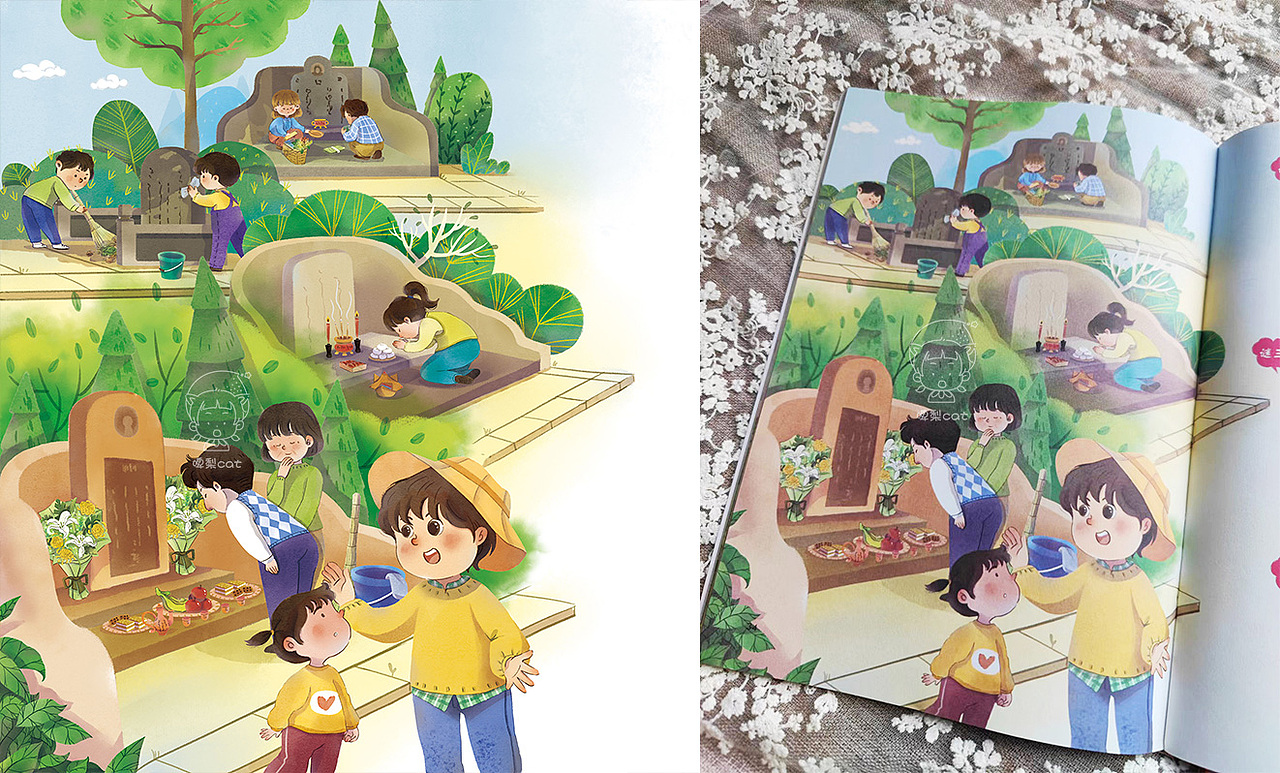 童书书籍 | 《答案在画里》春天卷&秋天卷（已商用）（图ZMzUyODY4OTY0） - 儿童插画 - 站酷设计师啤梨cat原创素材 - 站酷ZCOOL