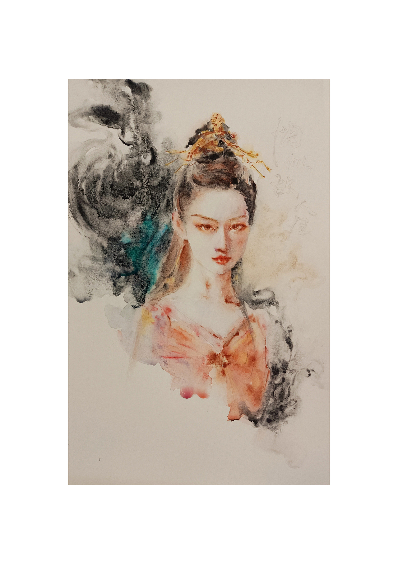 “恰似故人归—顺德仙姬”（图ZMjk2NDMxMzE2） - 绘画 - 站酷设计师爱画画的小雪原创素材 - 站酷ZCOOL