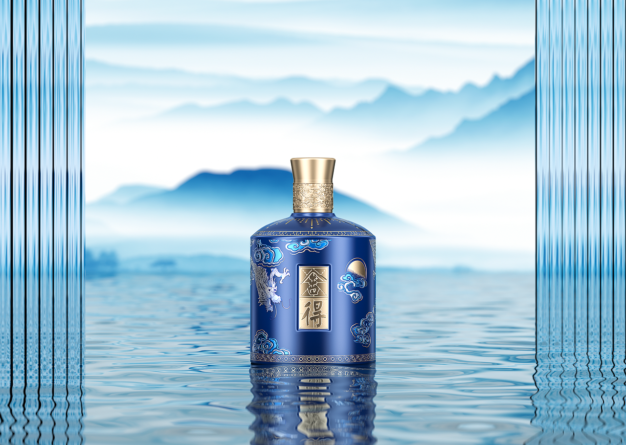 白酒效果图渲染-舍得酒龙年（图ZMzU3NDA2NjU2） - 产品 - 站酷设计师Once超原创素材 - 站酷ZCOOL