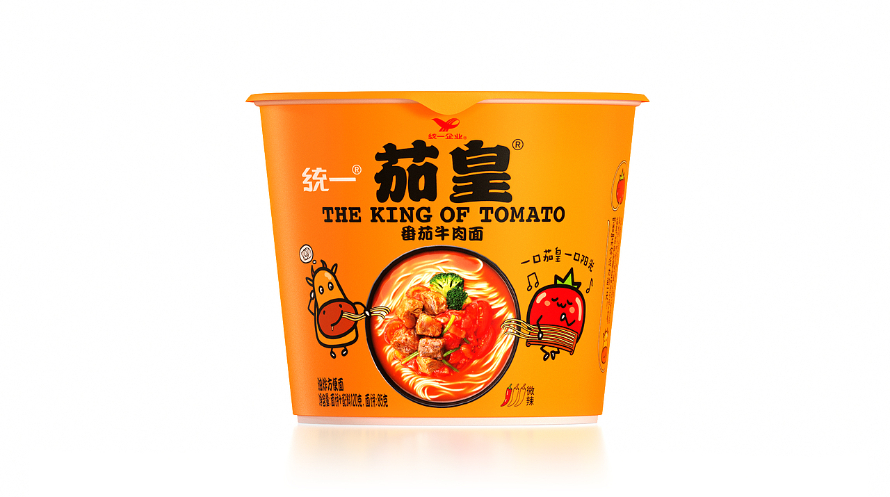 统一✖️YUDO佑道 品牌包装设计 茄皇方便面系列(图ZMzQxNjQ1MDky) - 包装 - 站酷设计师佑道创意设计原创素材 - 站酷ZCOOL