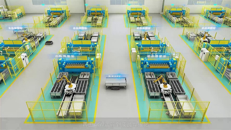 智能化数字工厂自动生产线-工业4.0-焊接机器人