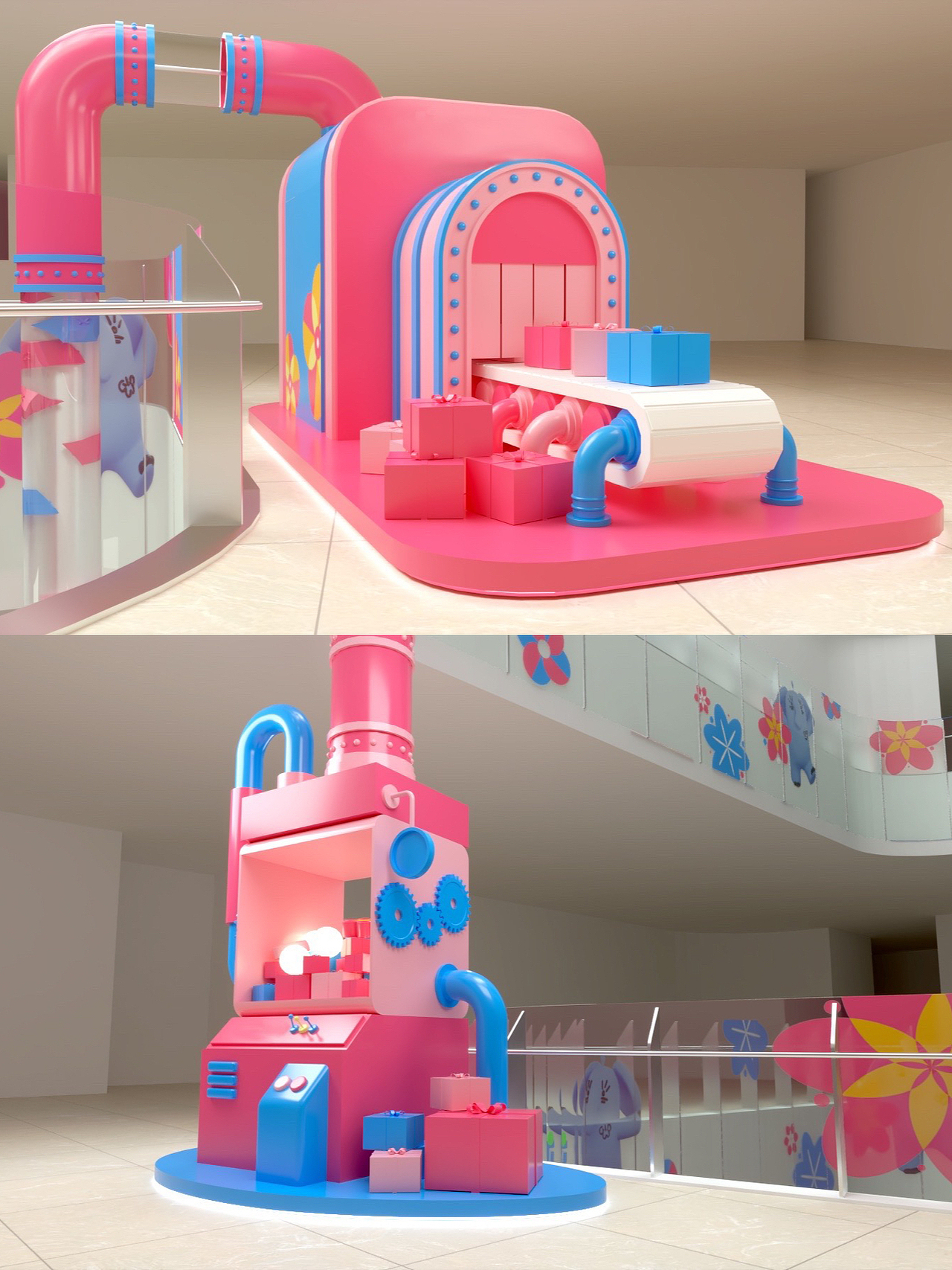 多巴胺美陈IP|艺术装置|商业设计|快闪空间