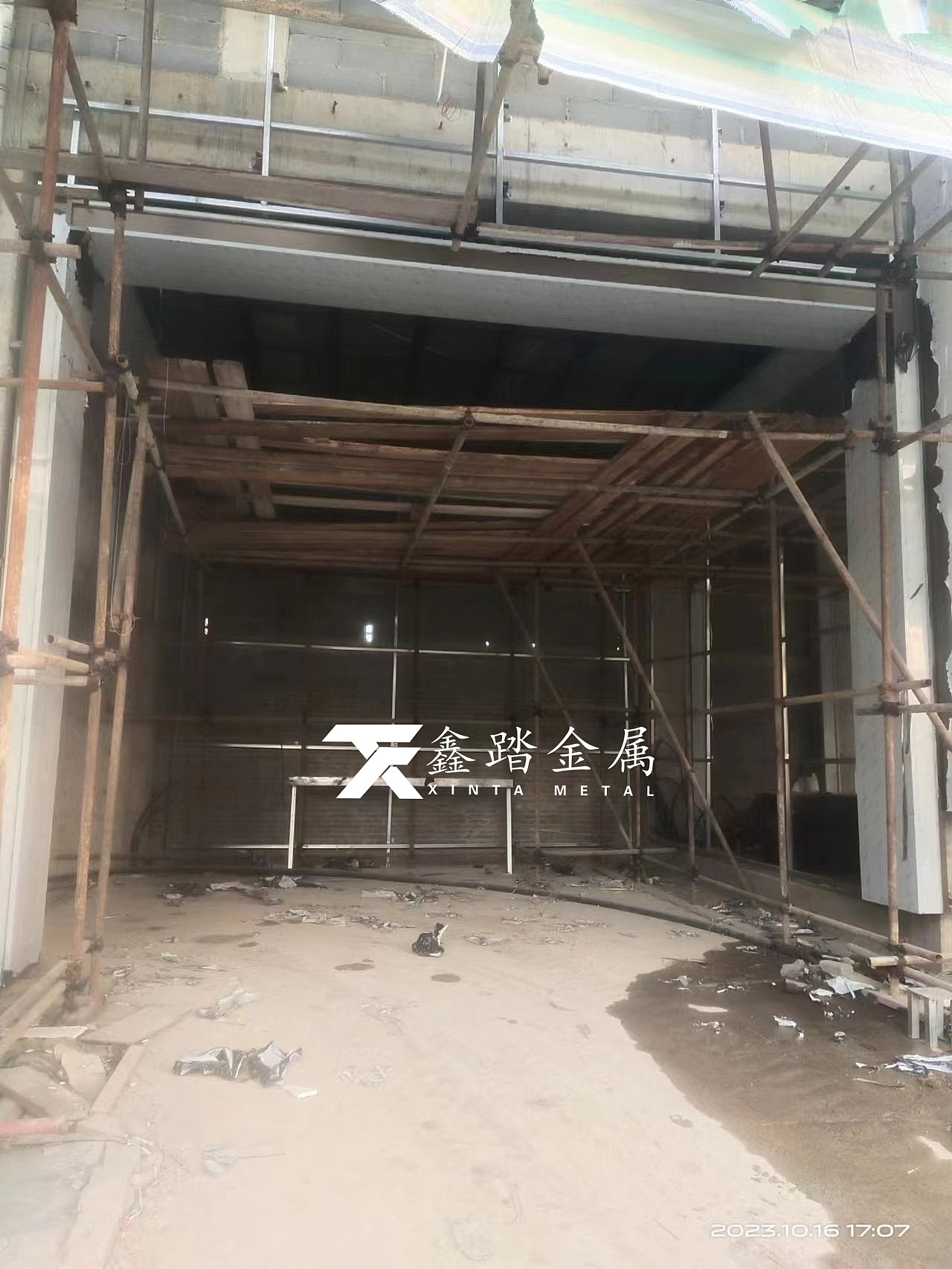 户外仿古铜不锈钢连廊、室外不锈钢金属廊架凉亭