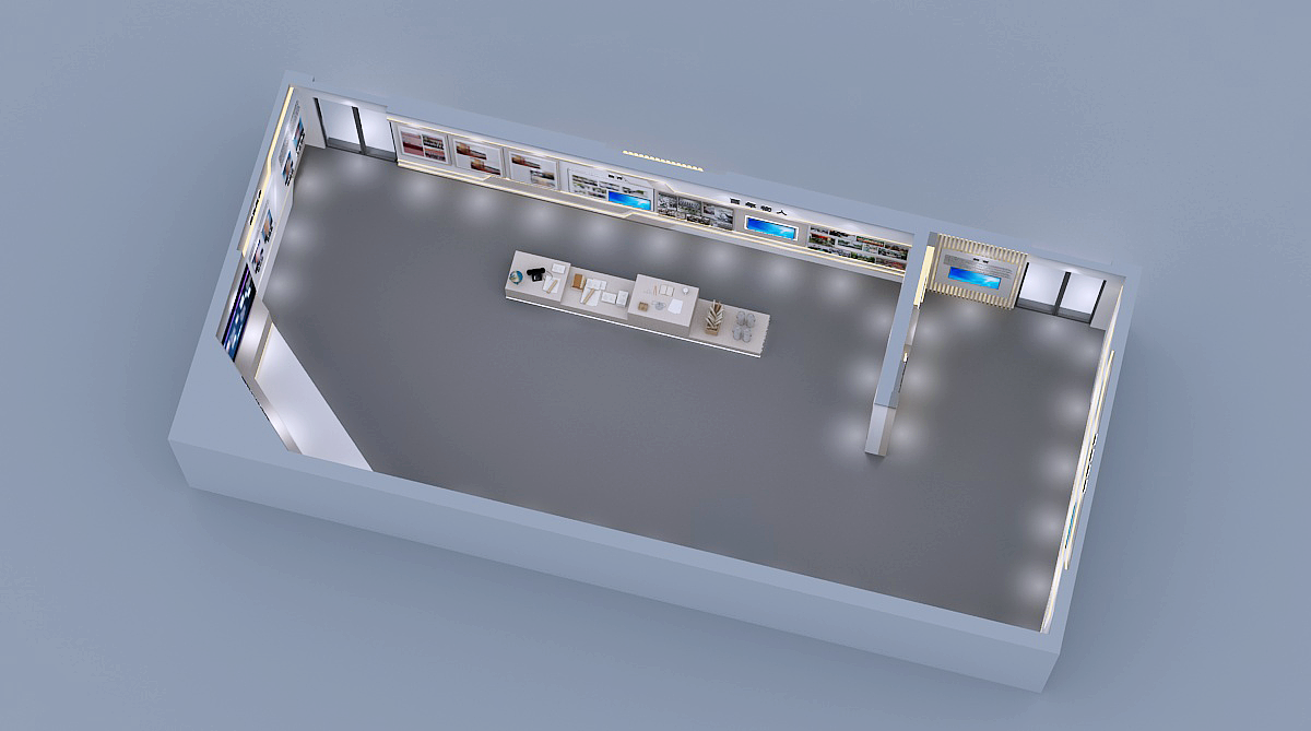 百年文化展馆设计3D效果图
