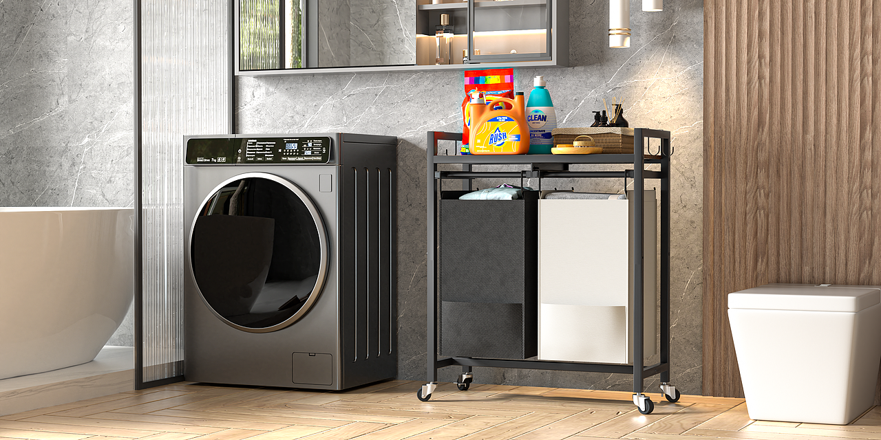 亚马逊主图A+ 脏衣篮