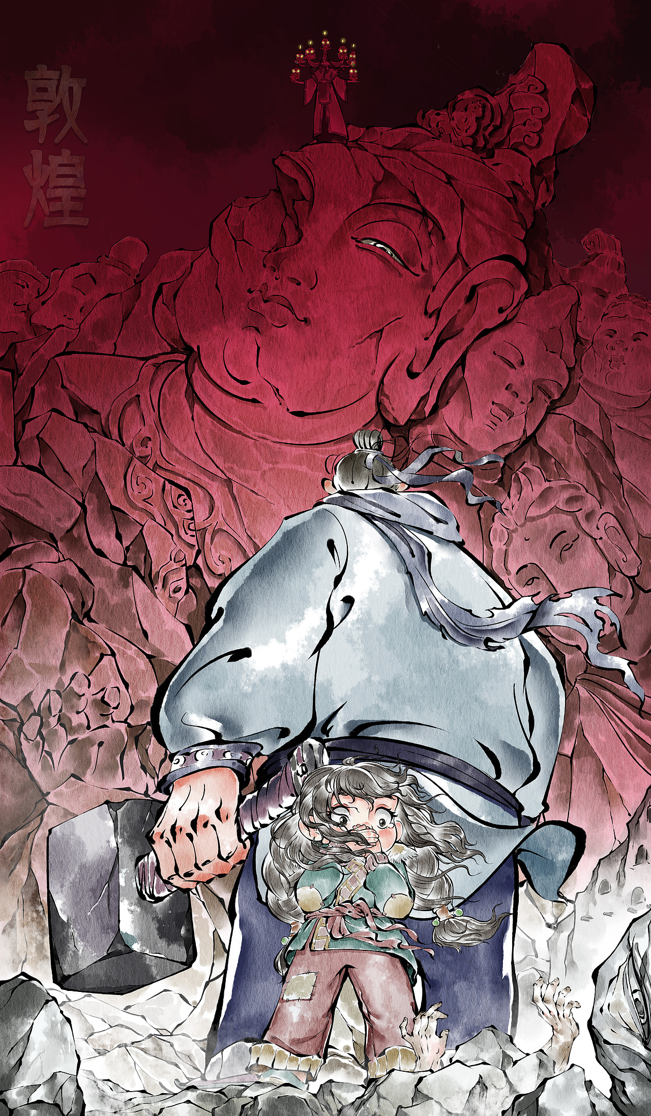 敦煌志异（图ZMzUxNTIyNzY0） - 商业插画 - 站酷设计师亮点漫画原创素材 - 站酷ZCOOL