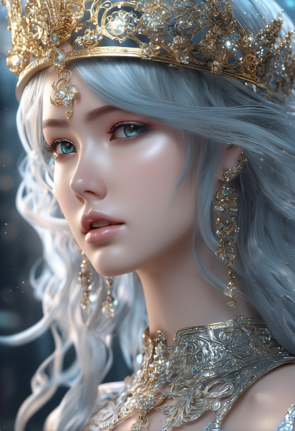 【AI系列】谁不喜欢绚丽的小宝石呢?皇冠女孩~