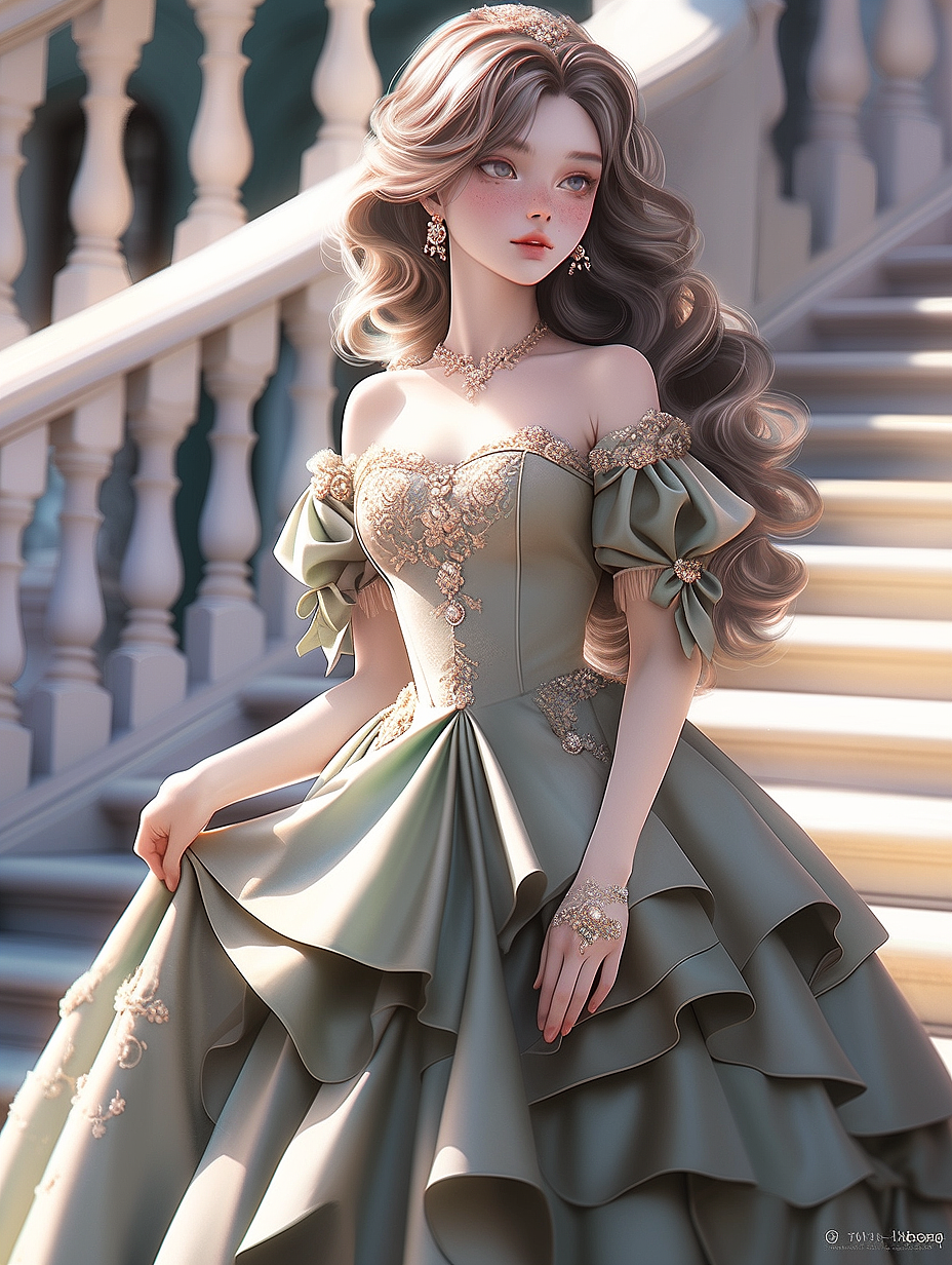 【AI探索】华丽的礼服系列（14）