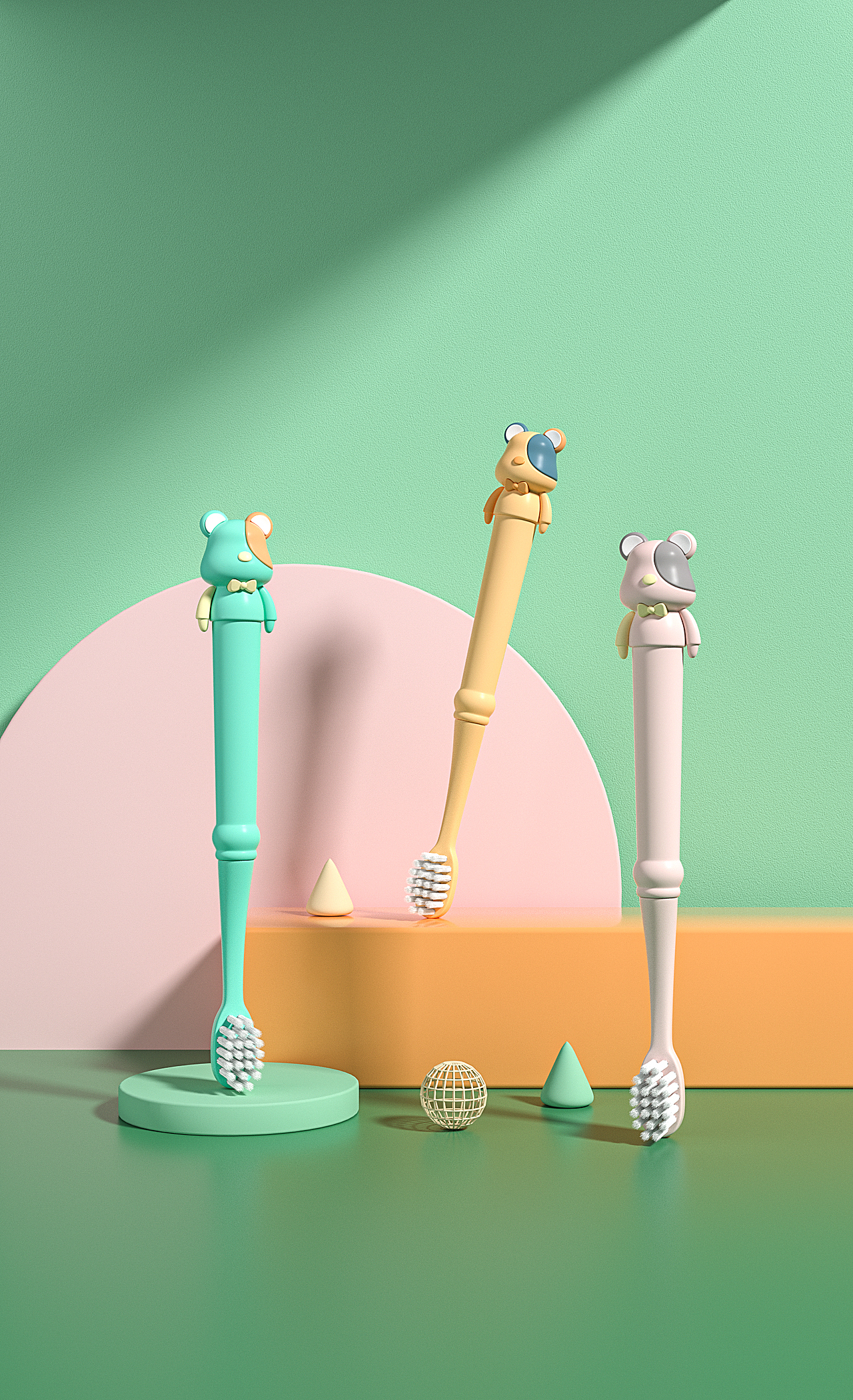 儿童牙刷详情页