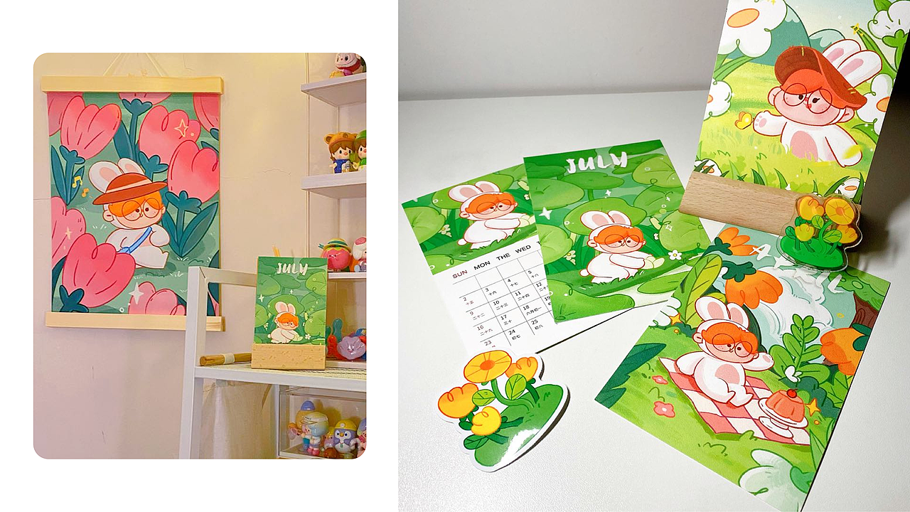 兔年日历（图ZMzMyMDI4NDMy） - 图案 - 站酷设计师CANOHH原创素材 - 站酷ZCOOL