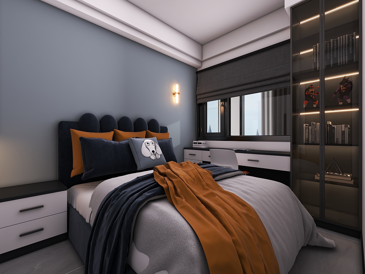 重庆绿地城二期(113平方现代简约四居室)