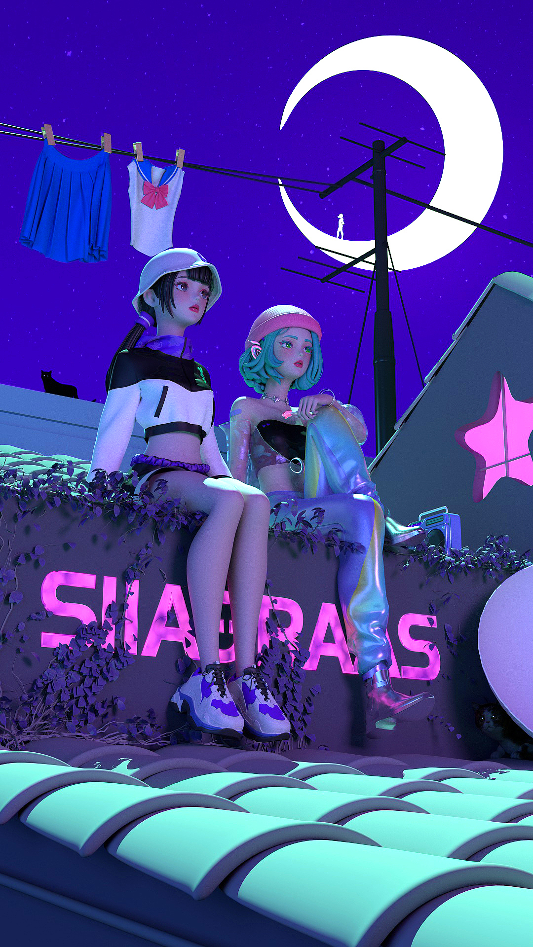 虚拟偶像菠菜萝卜--星月神话