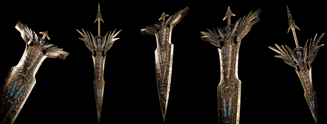 圣剑--pbr流程（图ZMzQ0ODMyOTg0） - 动画/影视 - 站酷设计师憨批玩CG原创素材 - 站酷ZCOOL